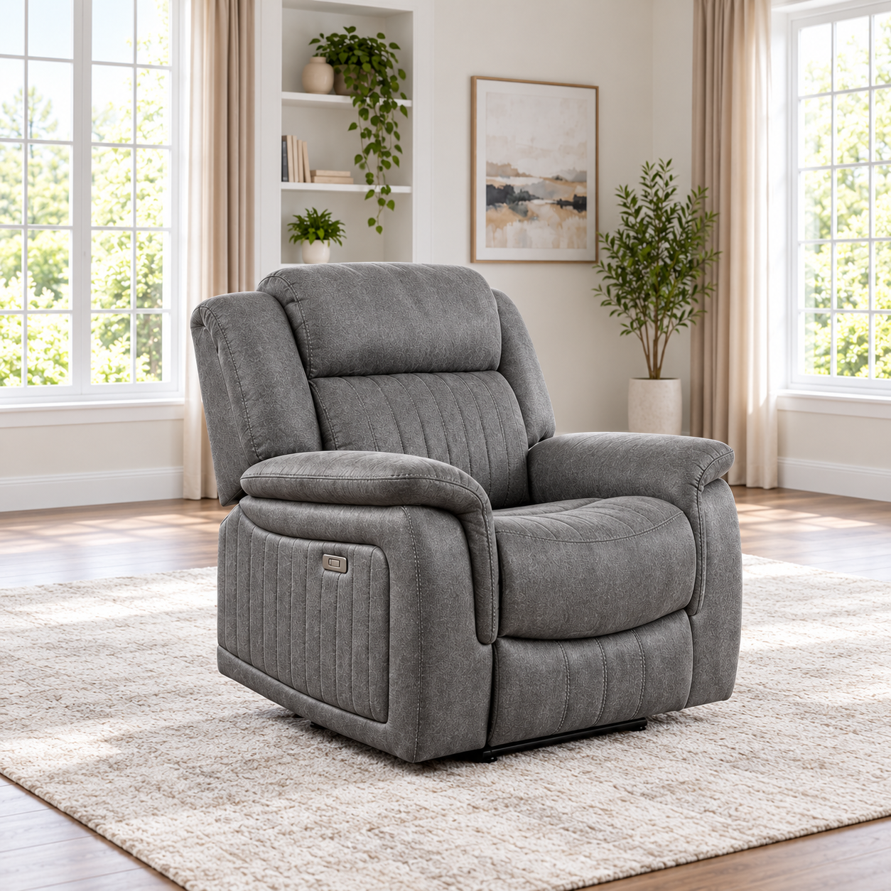 Miles-Moore Reclining Sofa Suite - 1 seater, Electric, With Console