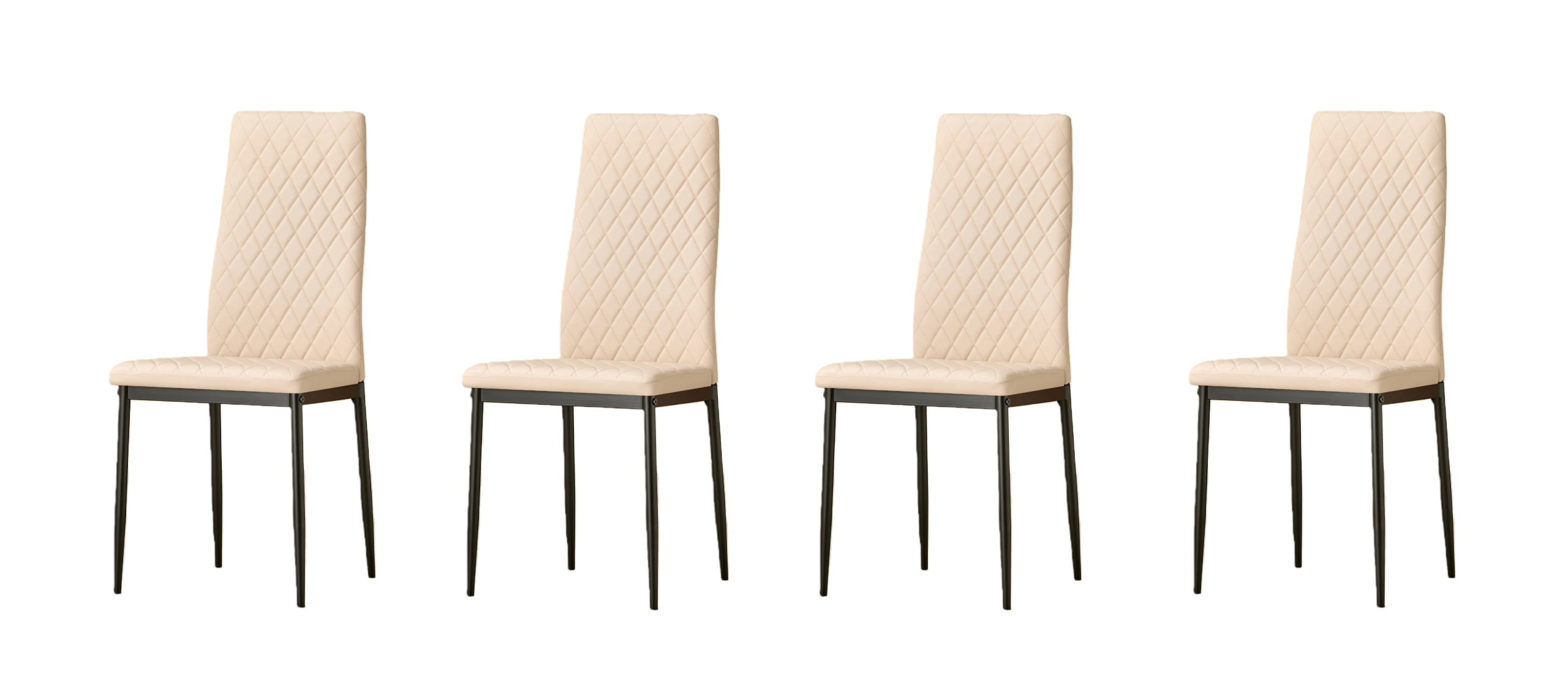Darcie Marble Top Dining Table with Emily Leather Chairs - Image 7