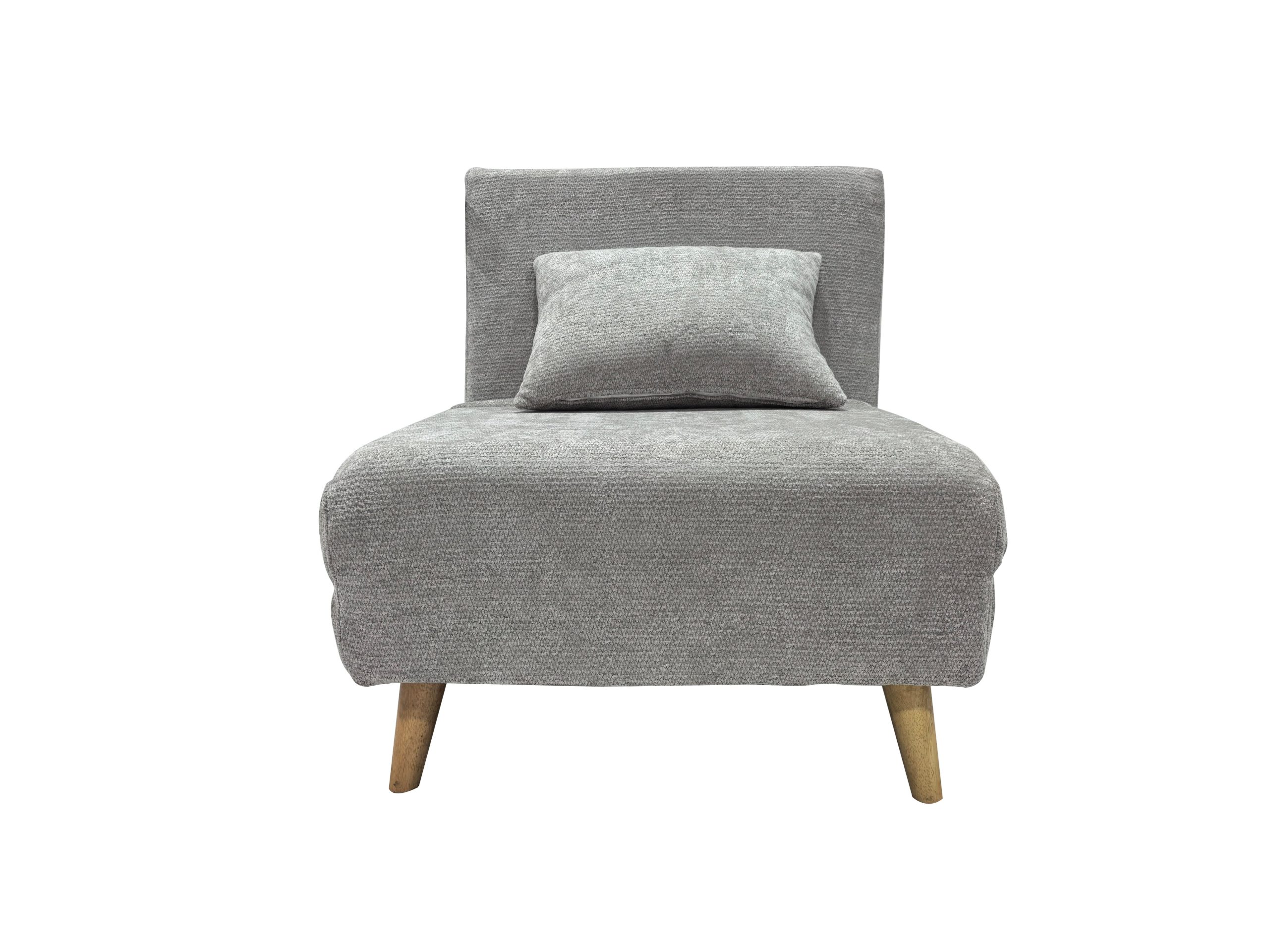 Joel Uno Single Chair Sofa Bed - Grey - Image 2