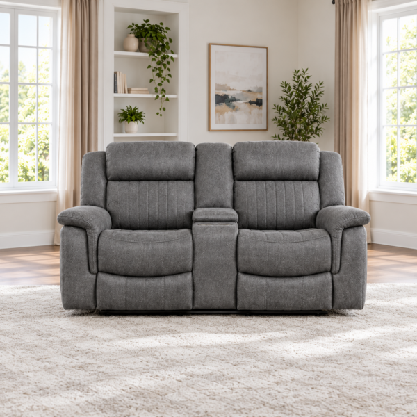 Miles-Moore Reclining Sofa Suite - 2 seater, Electric, With Console