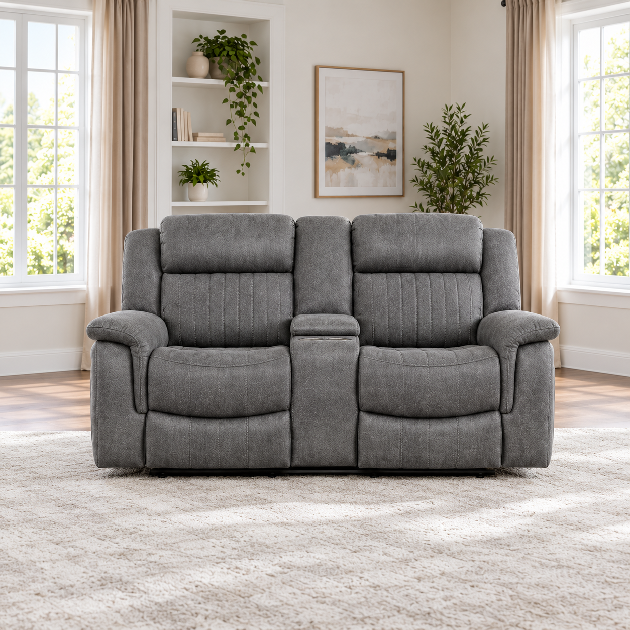 Miles-Moore Reclining Sofa Suite - 2 seater, Electric, Without Console