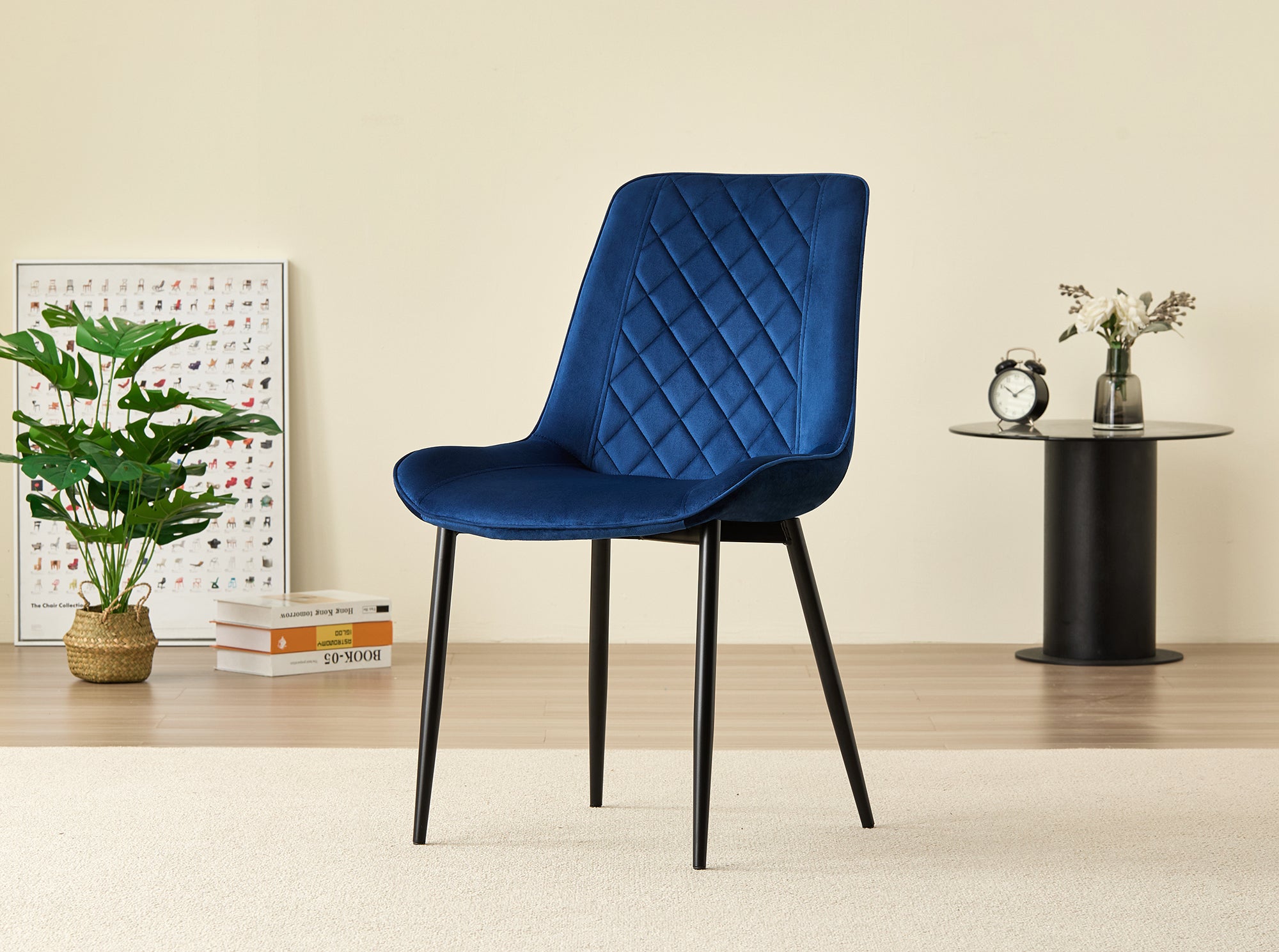 Skyla-Mae Dining Table with 4 Amelia Velvet Chairs - Image 7