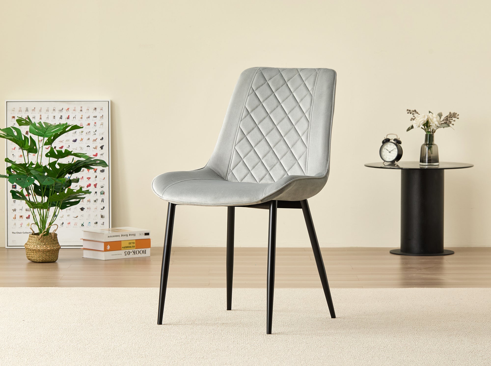Skyla-Mae Dining Table with 4 Amelia Velvet Chairs - Image 18