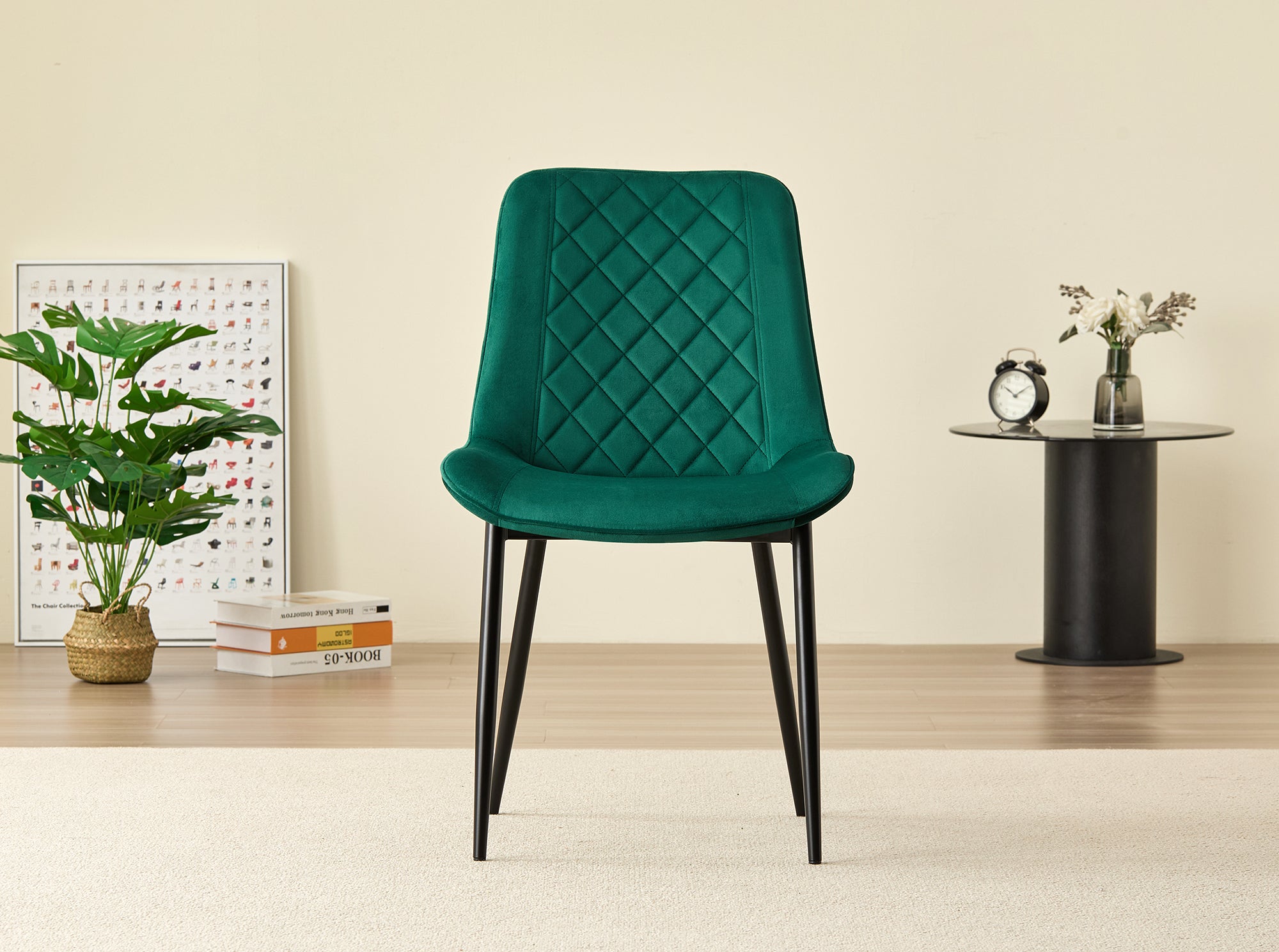 Skyla-Mae Dining Table with 4 Amelia Velvet Chairs - Image 11