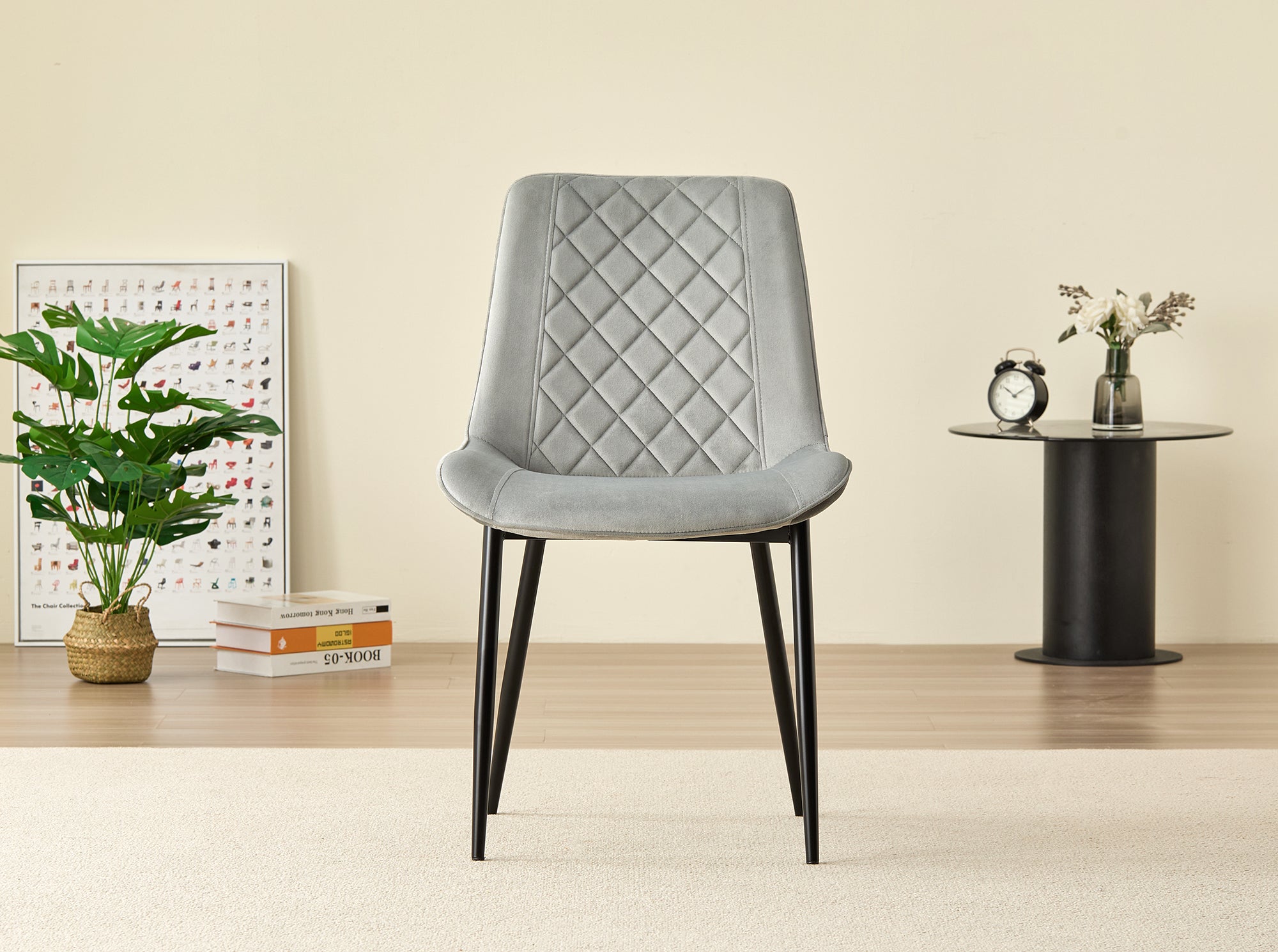 Skyla-Mae Dining Table with 4 Amelia Velvet Chairs - Image 16