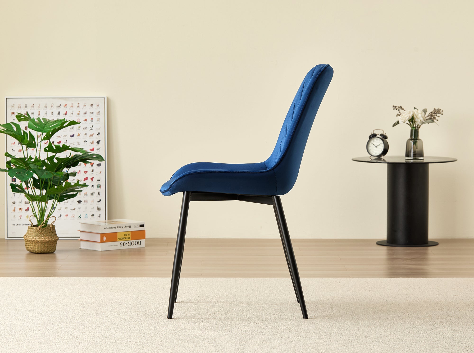 Skyla-Mae Dining Table with 4 Amelia Velvet Chairs - Image 8