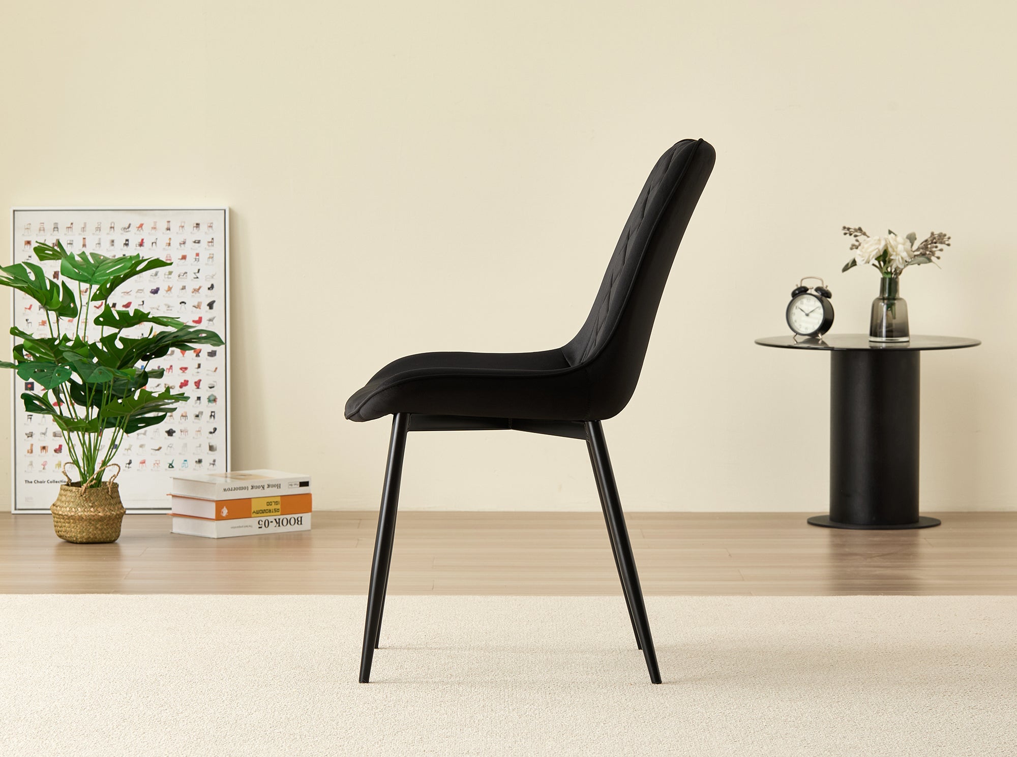 Skyla-Mae Dining Table with 4 Amelia Velvet Chairs - Image 24
