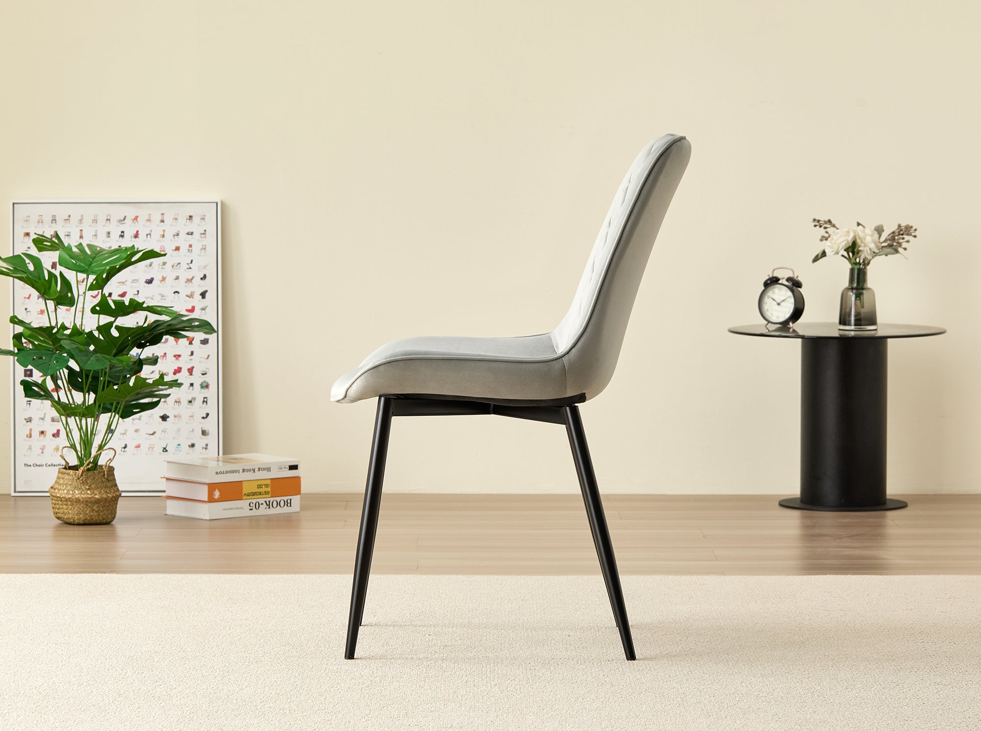Skyla-Mae Dining Table with 4 Amelia Velvet Chairs - Image 19
