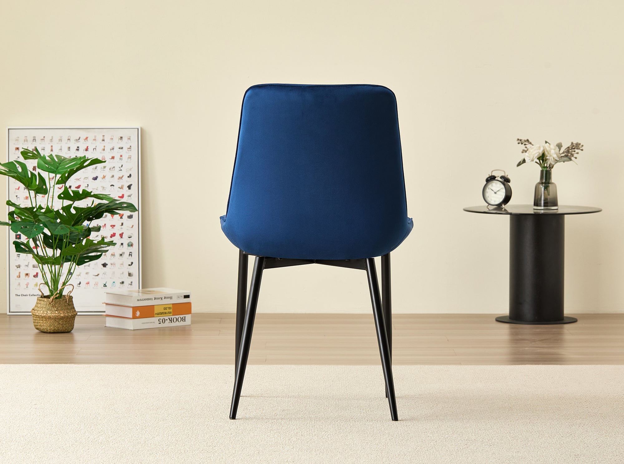 Skyla-Mae Dining Table with 4 Amelia Velvet Chairs - Image 9