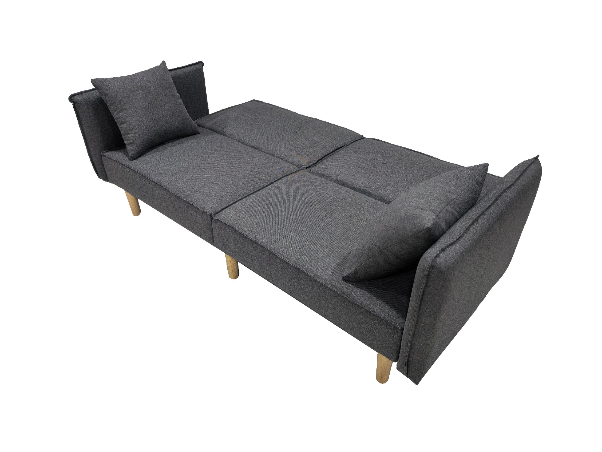 Finnley Two Seat Sofa Bed - Grey - Image 5