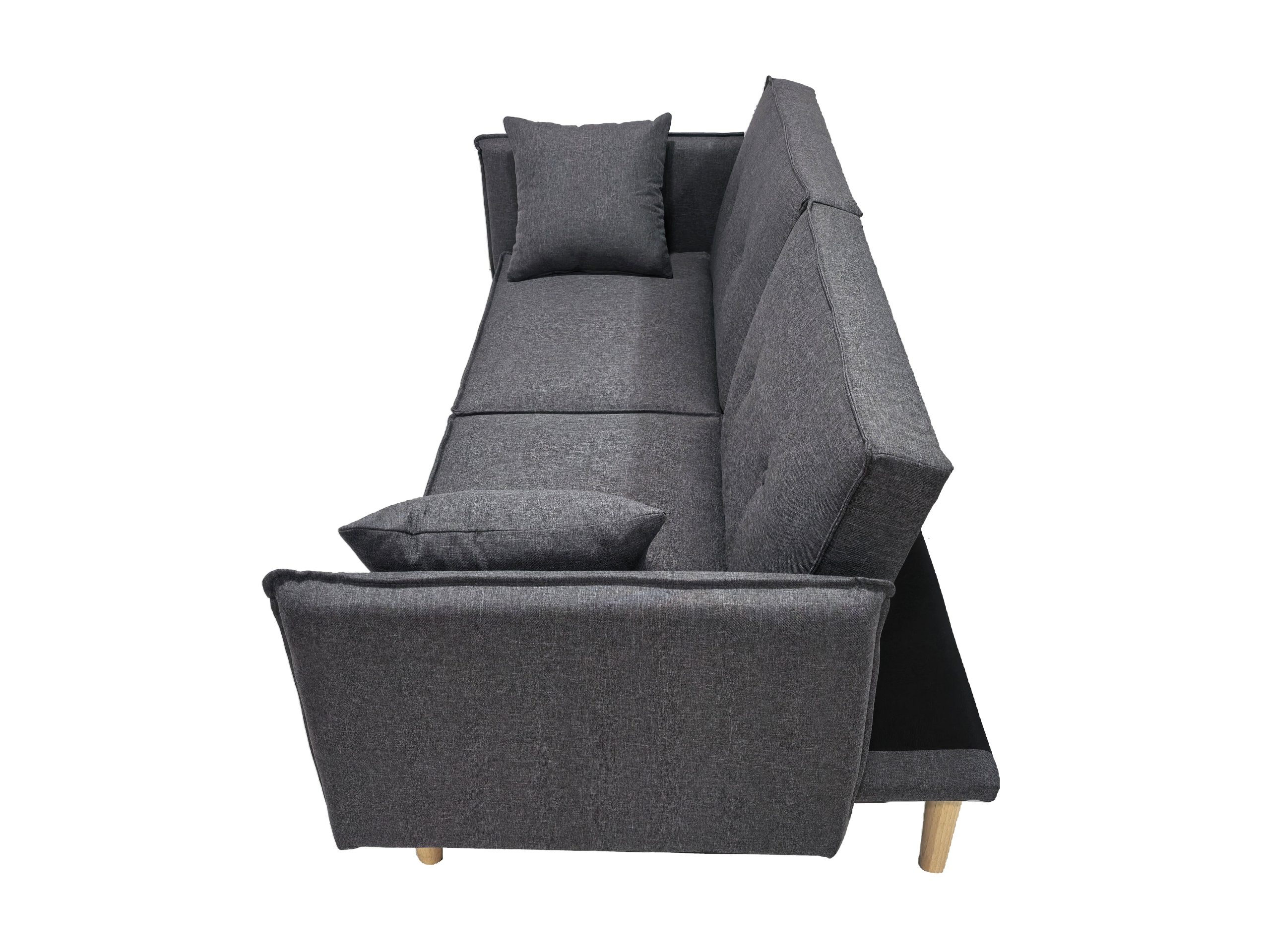 Finnley Two Seat Sofa Bed - Grey - Image 4