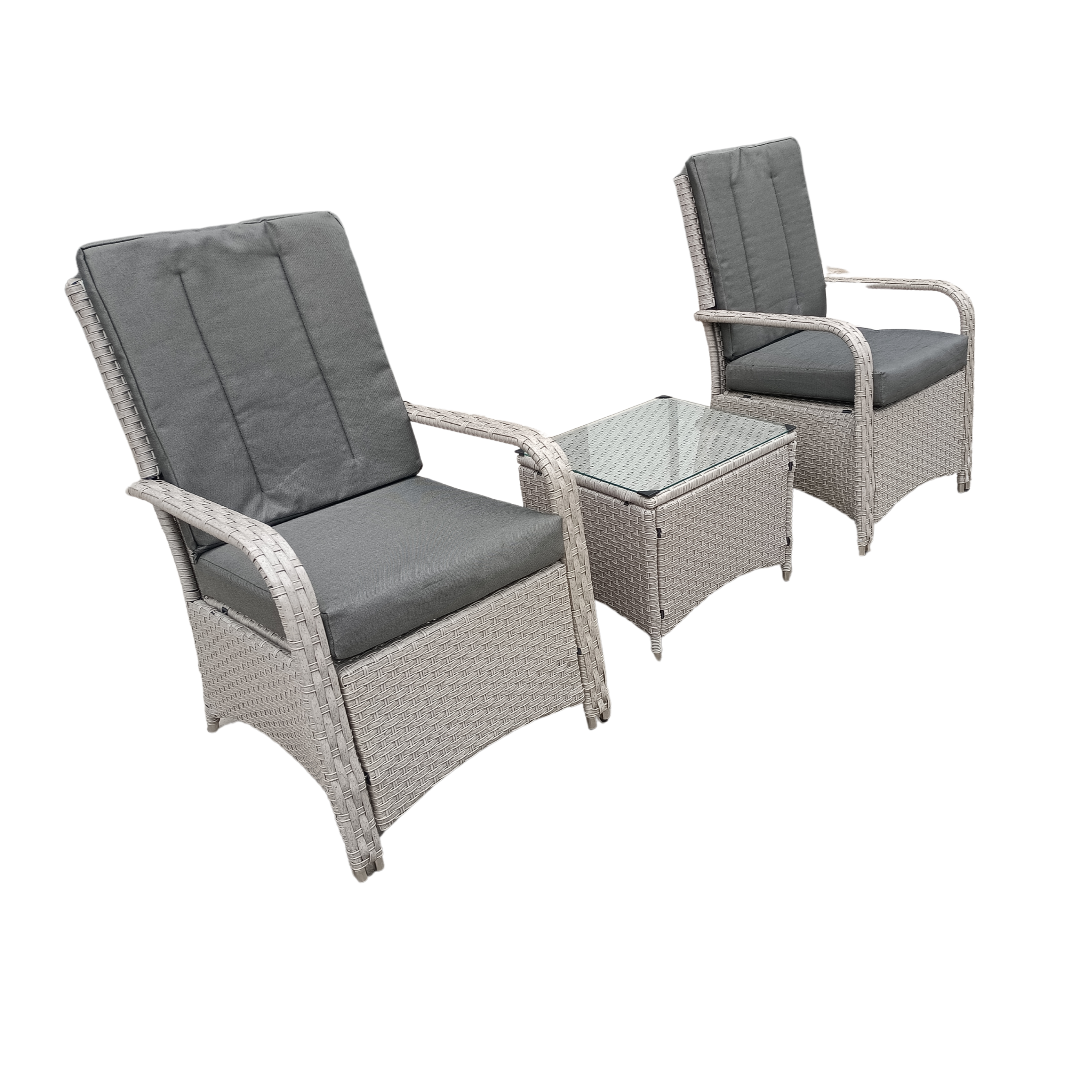 Hugo Wicker Rattan Natural Bistro Set - Image 2