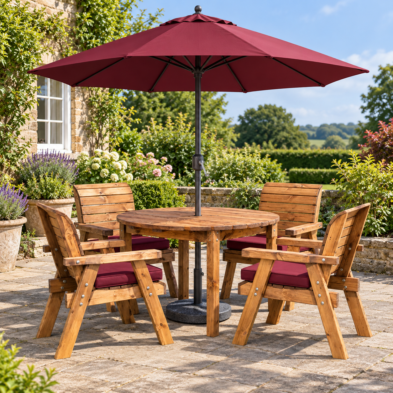 The Ashford Round Garden Dining Set - Collection - Image 3