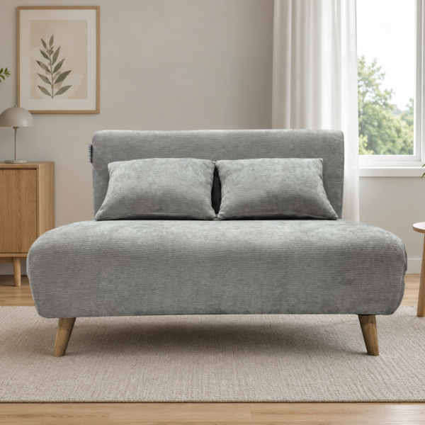 Joshua Duo Two Seat Sofa Bed - Grey