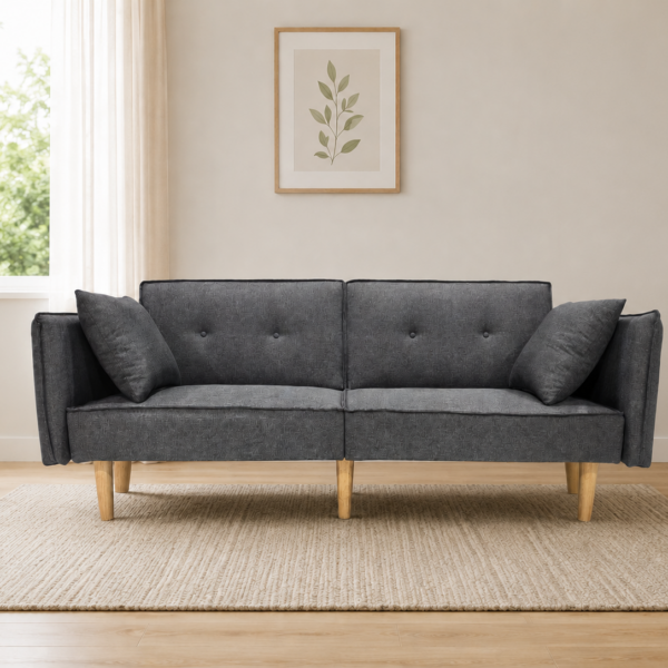 Finnley Two Seat Sofa Bed - Grey