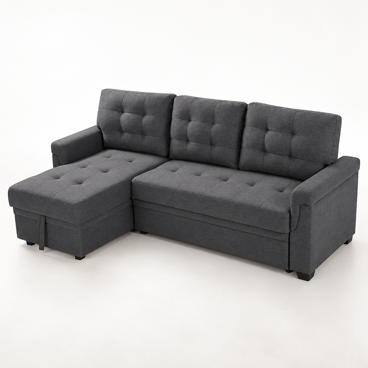 Taylor-May Reversible Corner Sofa Bed with Storage - Image 10