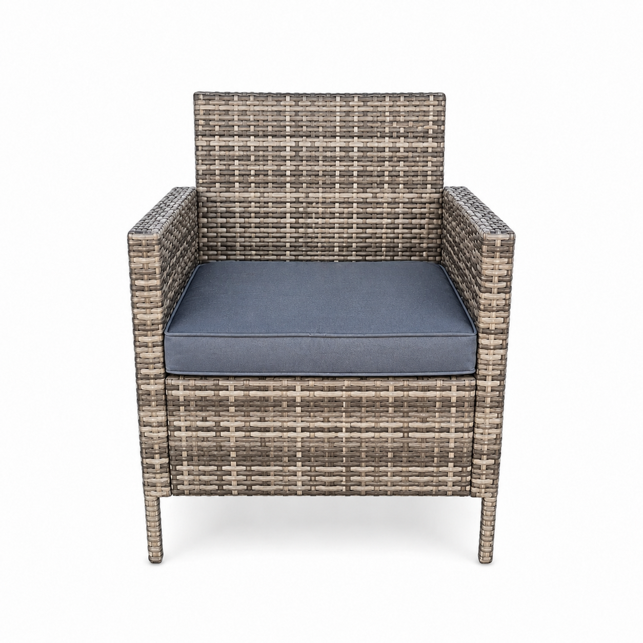 June Rattan Fire Pit Dining Set - Round Table with 4 Chairs - Image 7