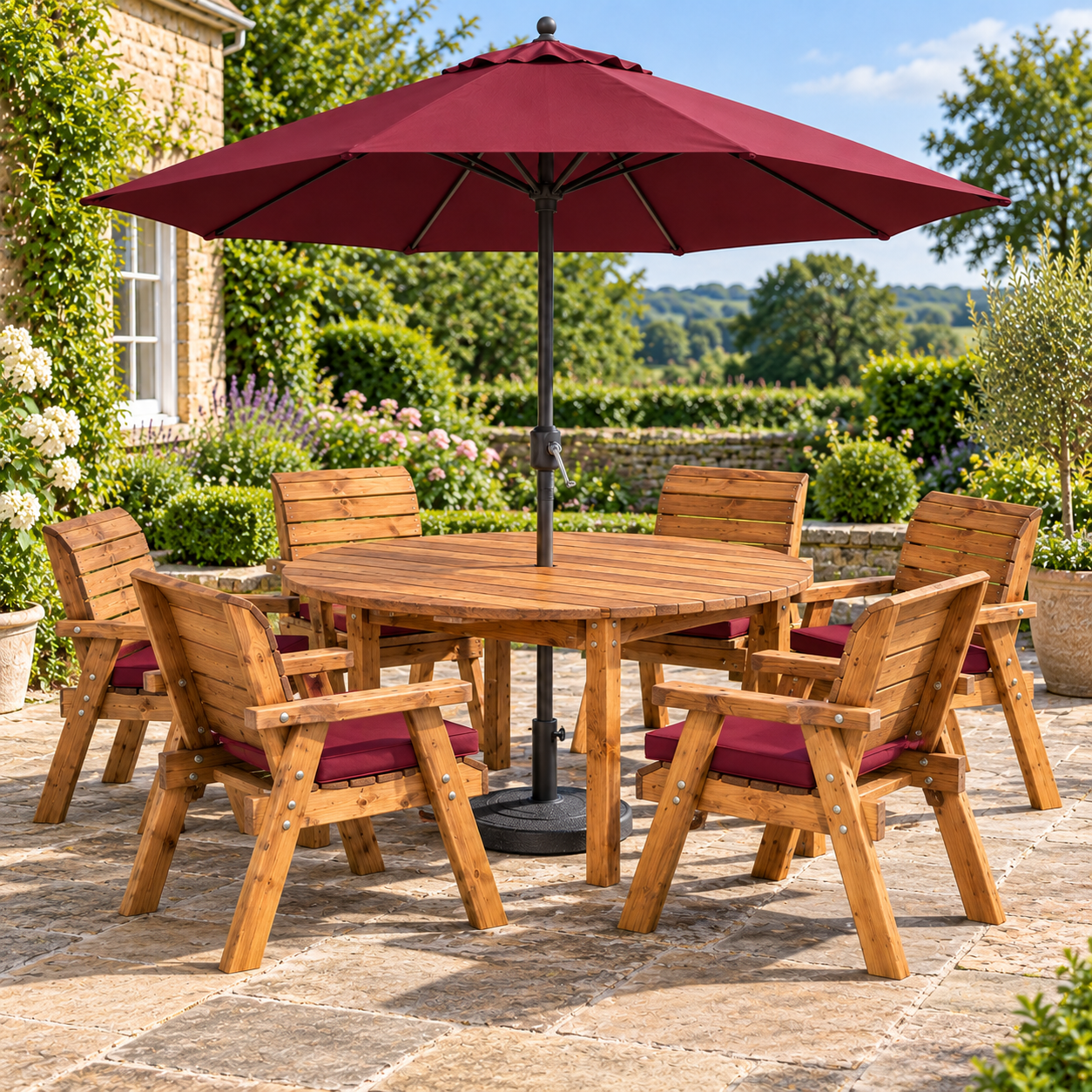 The Ashford Round Garden Dining Set - Collection - Image 5