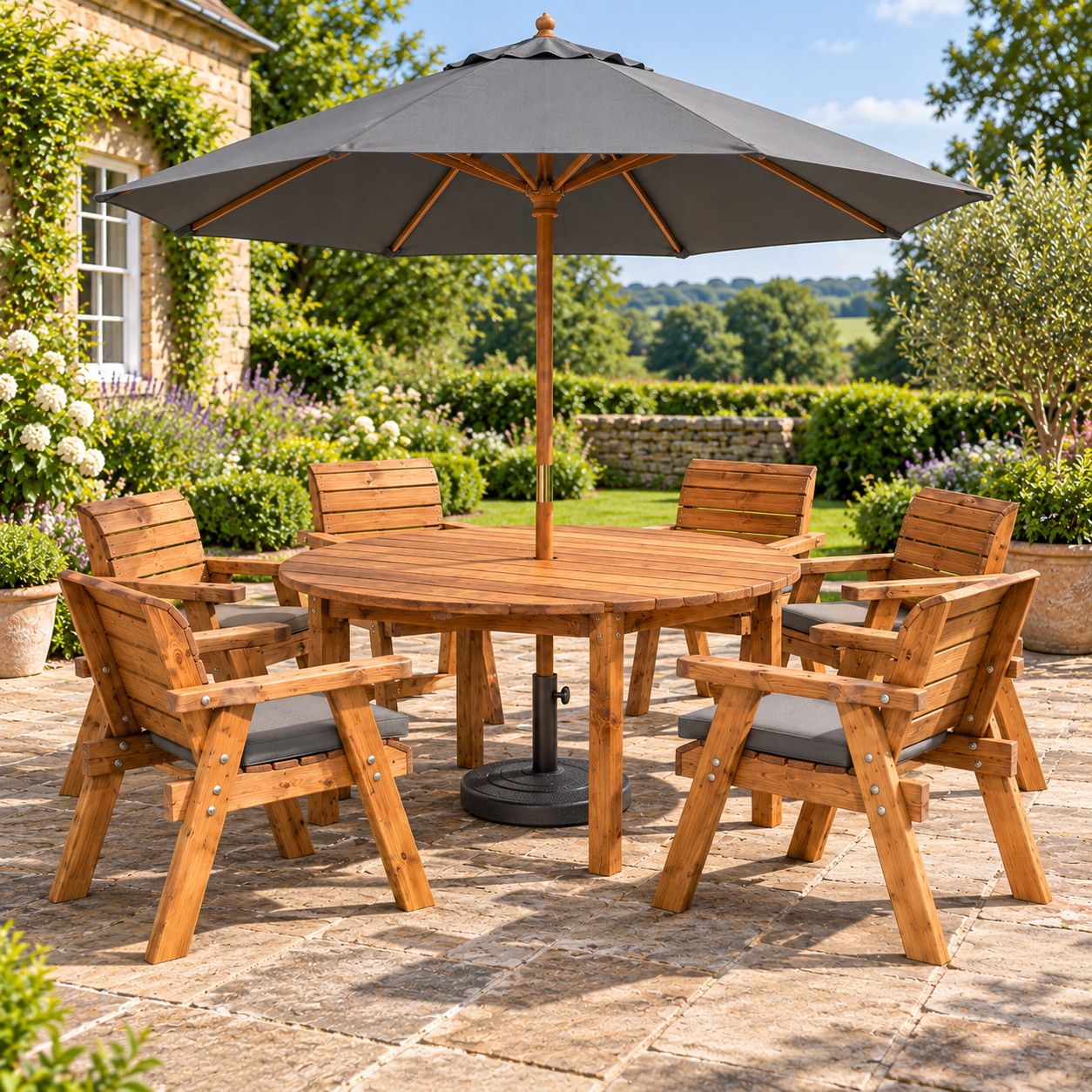 The Ashford Round Garden Dining Set - Collection - Image 6
