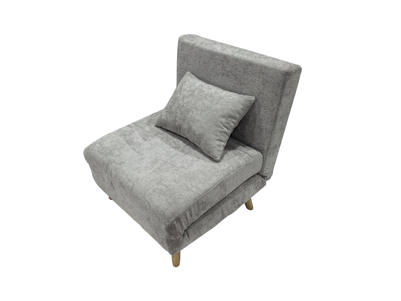 Joel Uno Single Chair Sofa Bed - Grey - Image 4