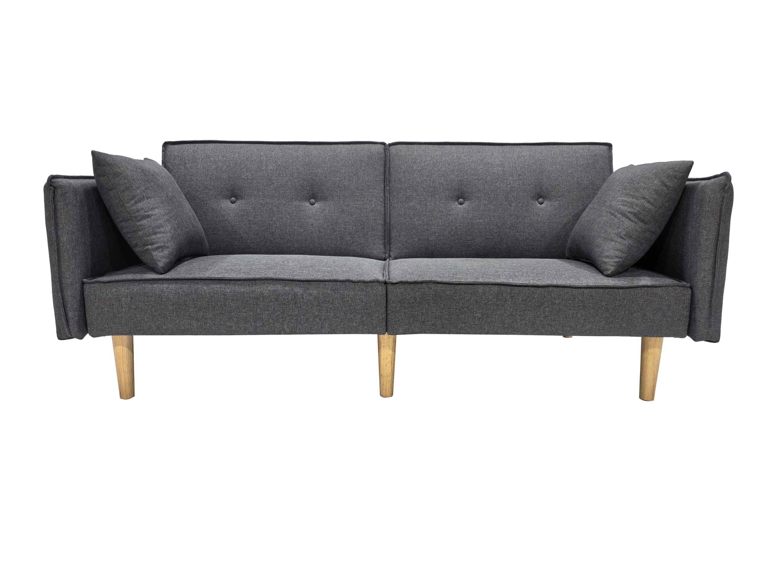 Finnley Two Seat Sofa Bed - Grey - Image 2