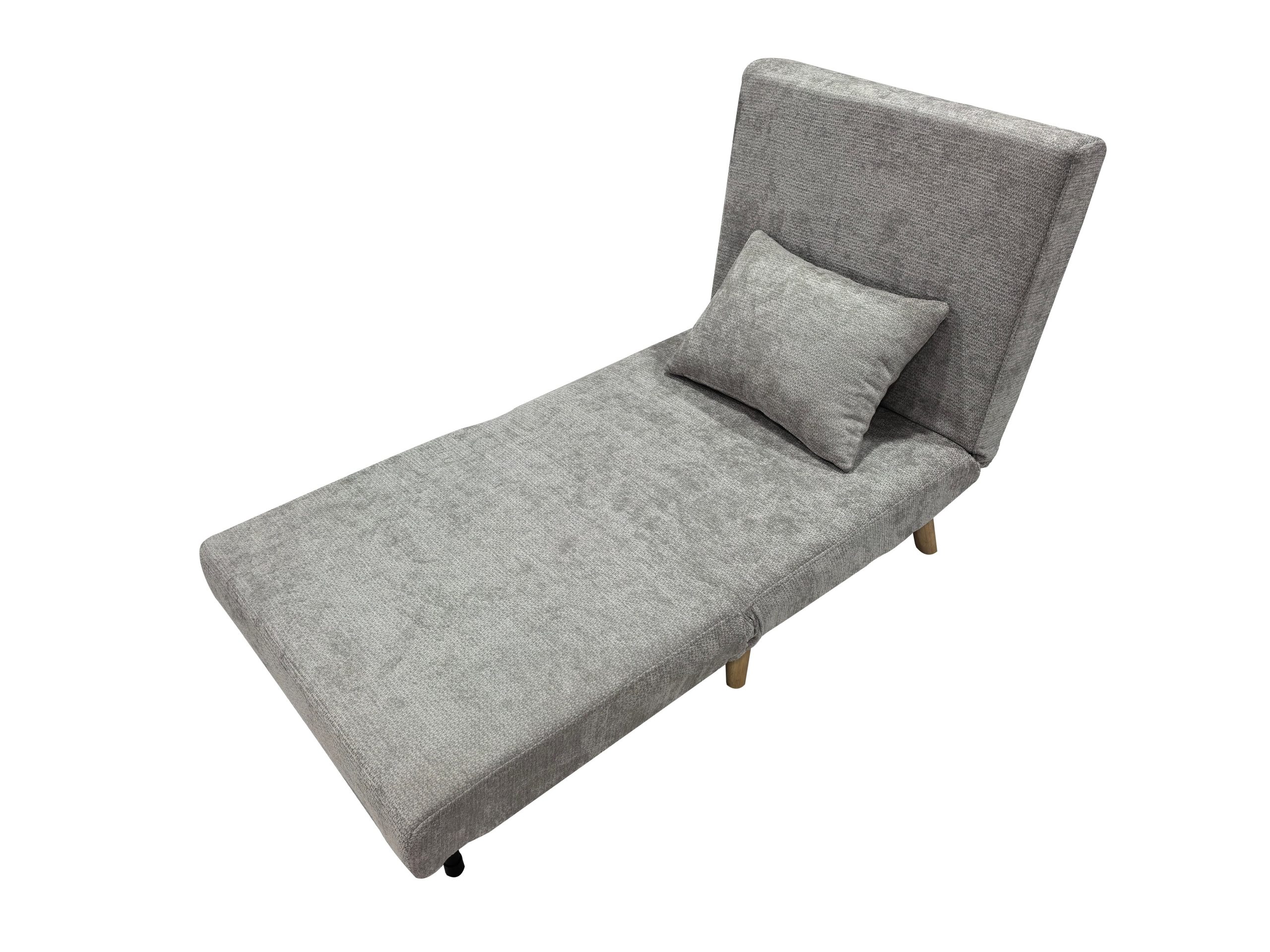 Joel Uno Single Chair Sofa Bed - Grey - Image 5