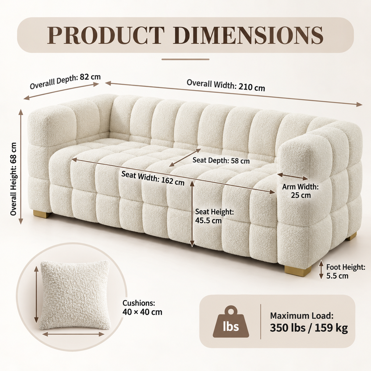 The Annie Bouclé Sofa - Image 4