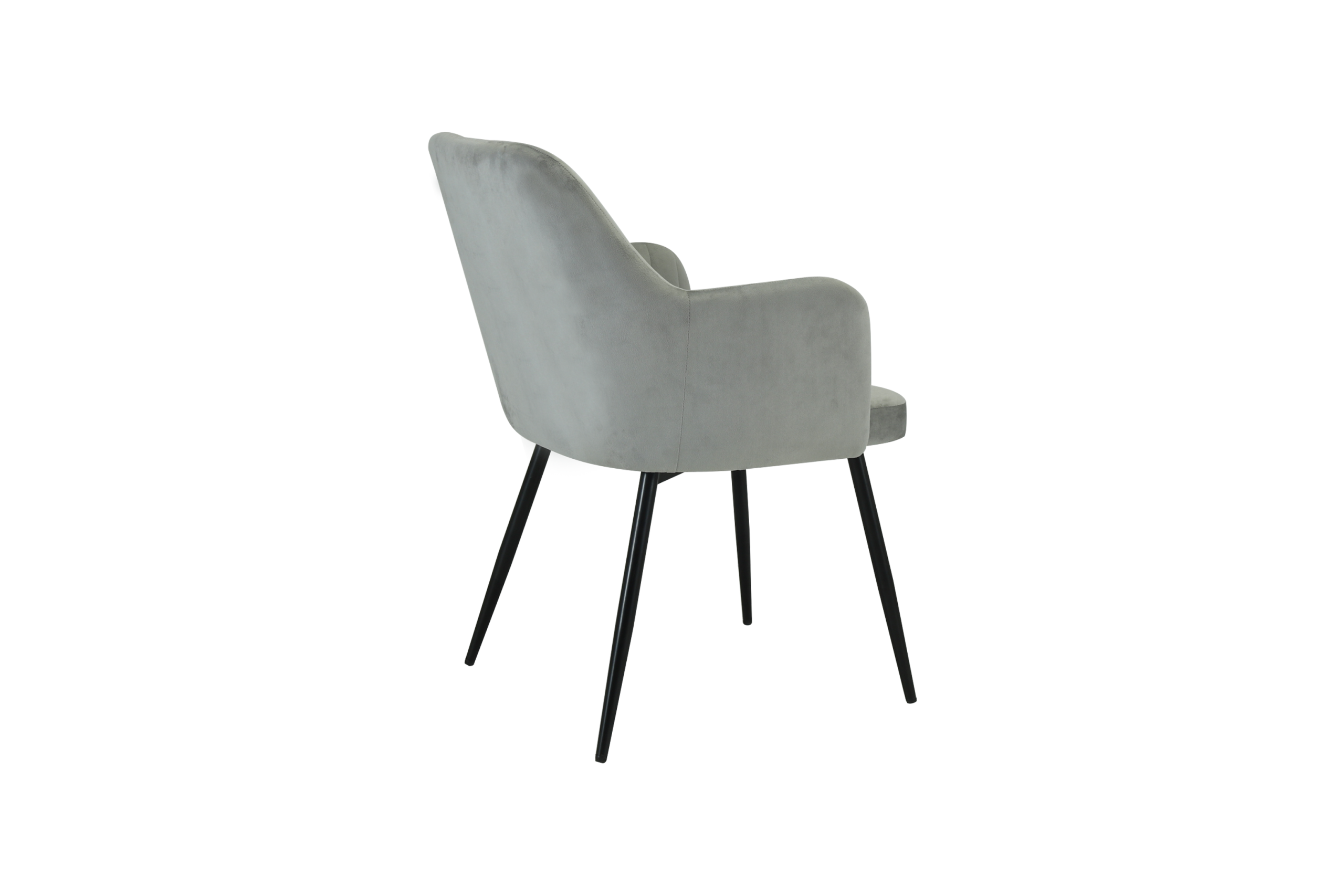 Reuben Dining Table with 4 Charlotte Velvet Chairs - Image 24