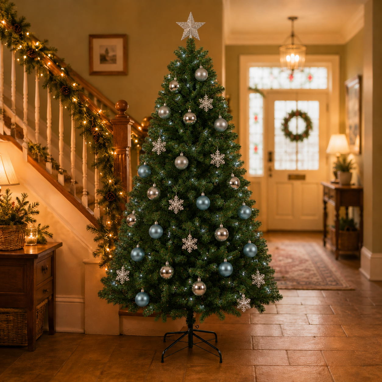 6FT Luxury Imperial Grand Fir Full Artificial Christmas Tree 1000 Branch Tips - Image 2