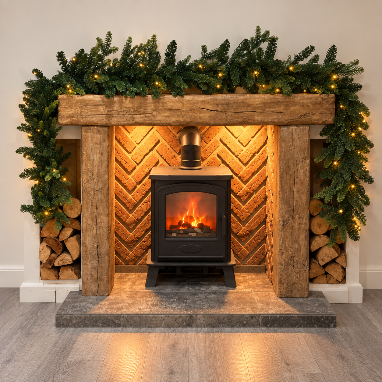 Hamish Fireplace & Door Christmas Bundle - Image 3