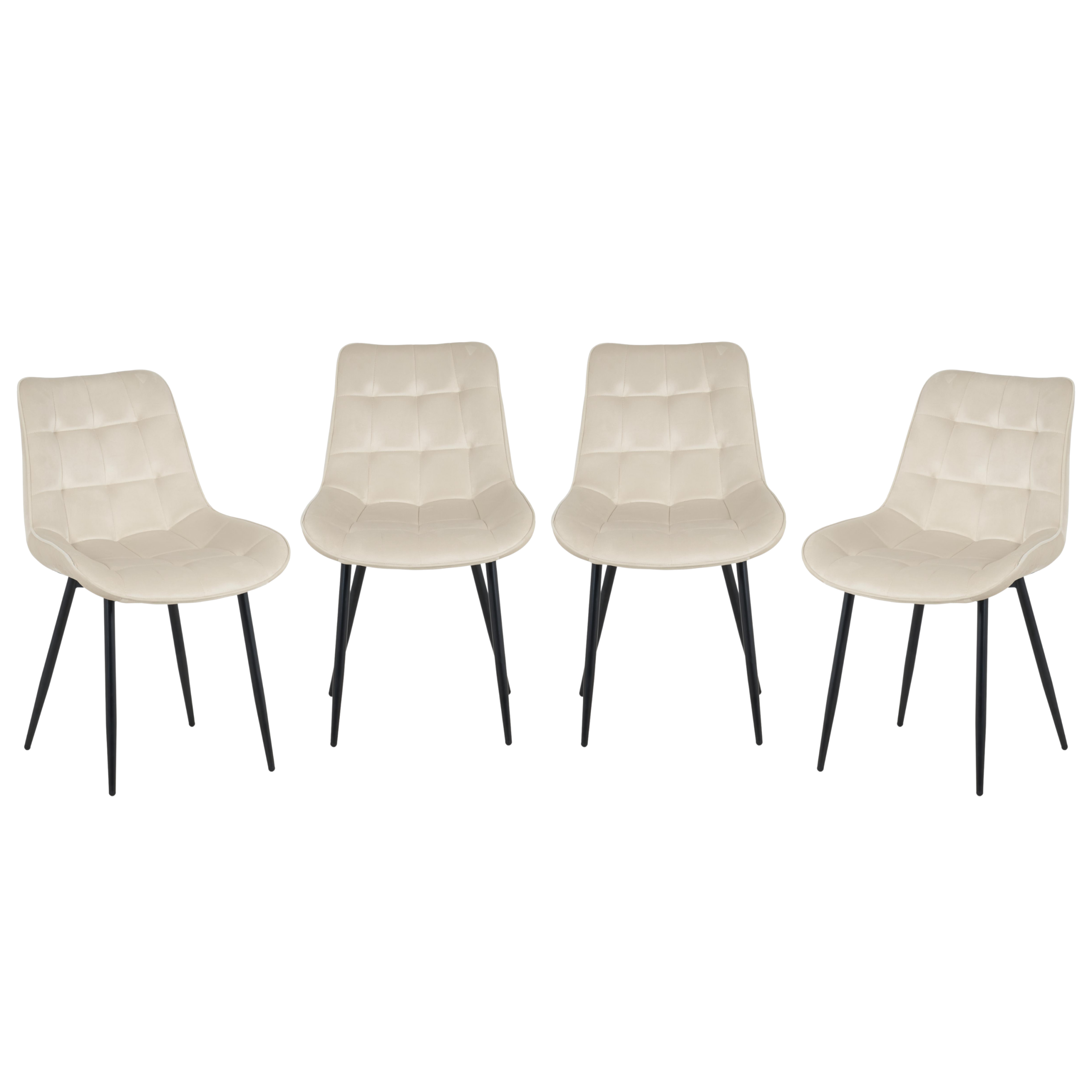 Skyla-Mae Dining Table with 4 Erica Velvet Chairs - Image 11