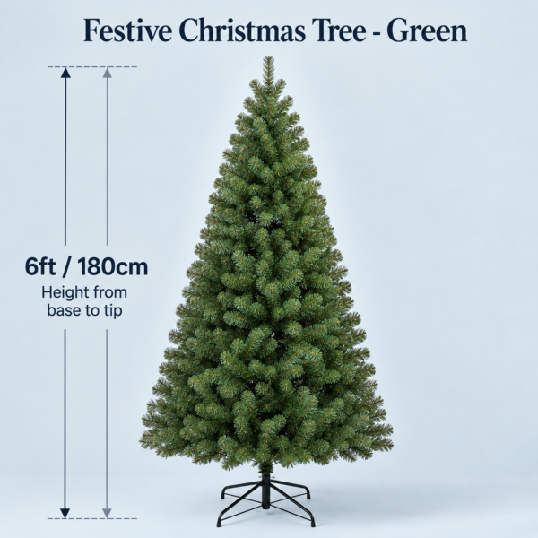 6FT Luxury Imperial Grand Fir Full Artificial Christmas Tree 1000 Branch Tips