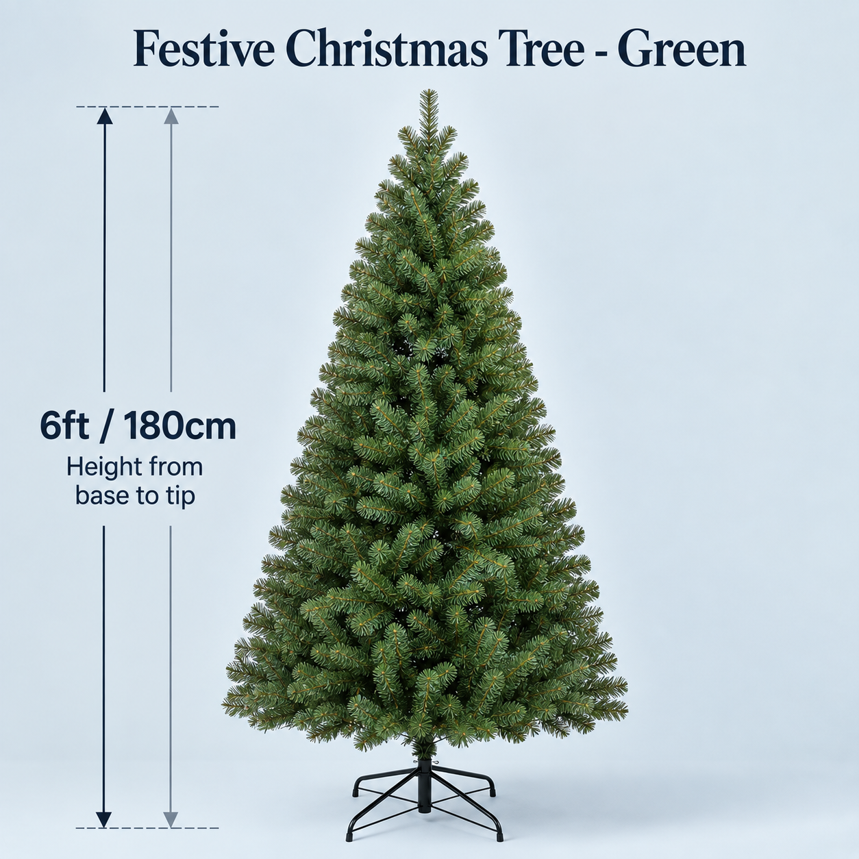 6FT Luxury Imperial Grand Fir Full Artificial Christmas Tree 1000 Branch Tips