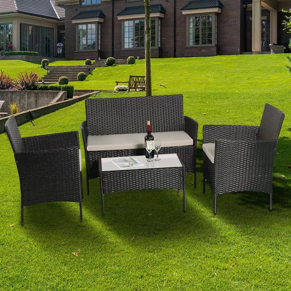 June 4 Piece Garden Rattan Set - Image 3