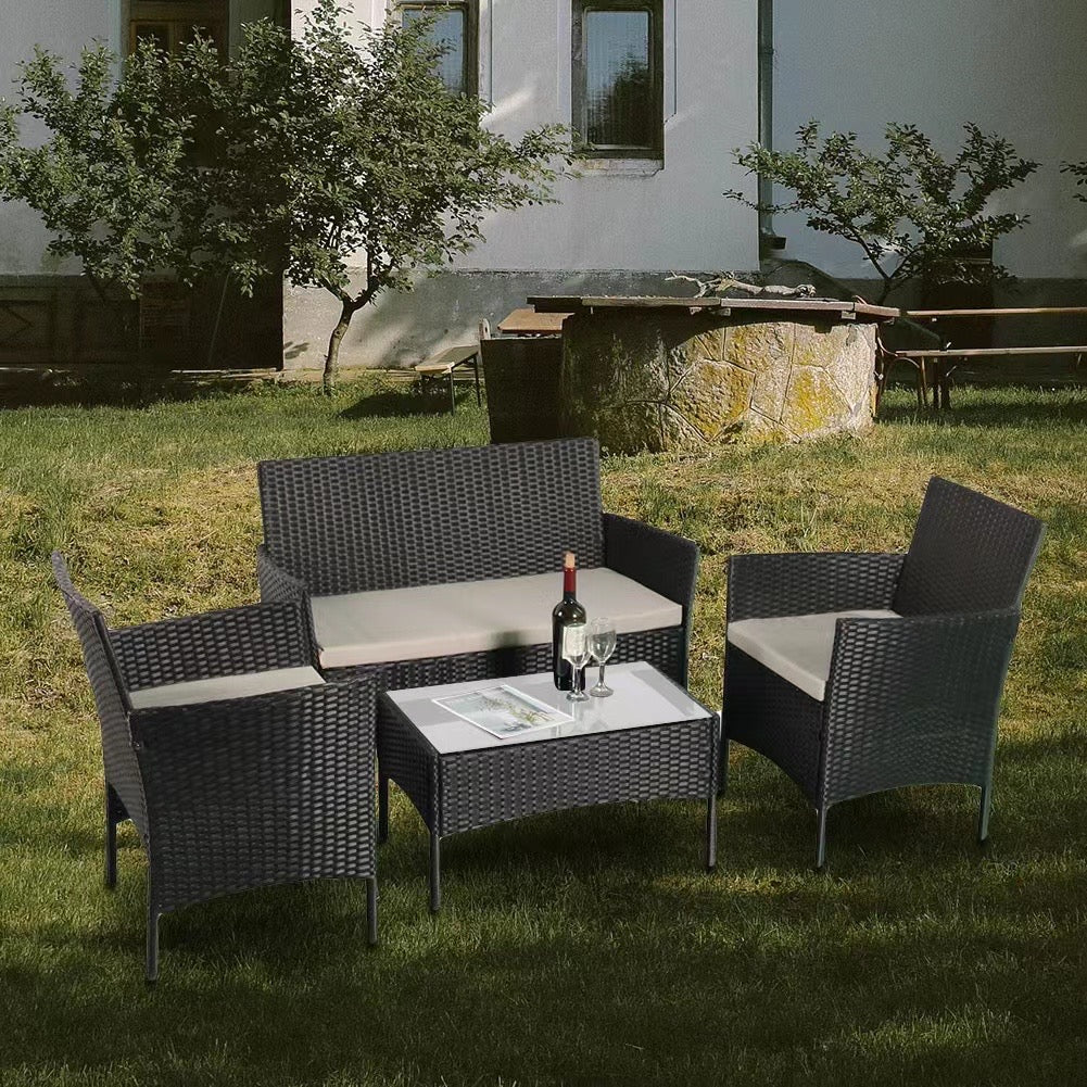 June 4 Piece Garden Rattan Set - Image 4