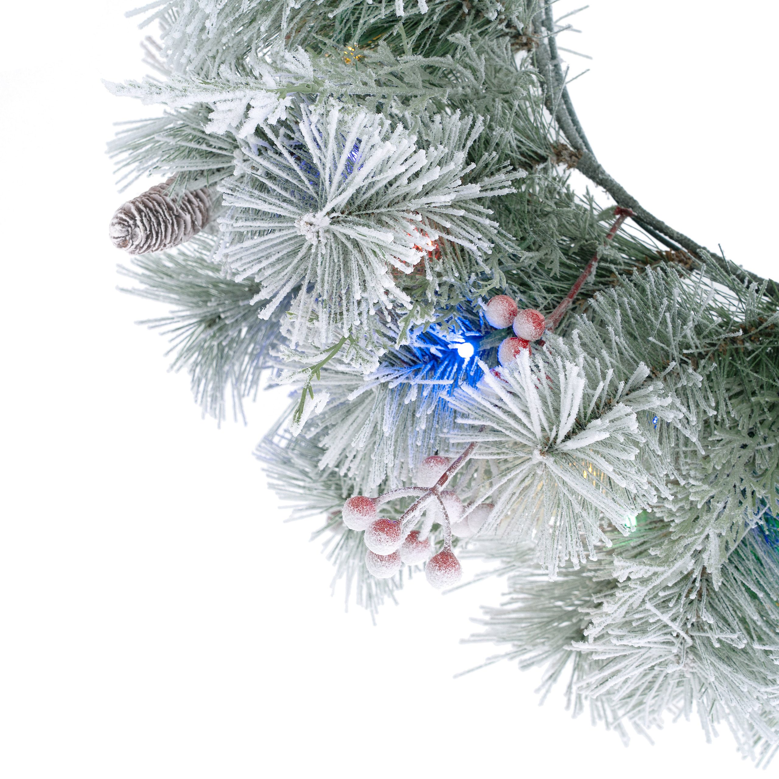 Snowfall Sparkle Christmas Wreath - Image 3