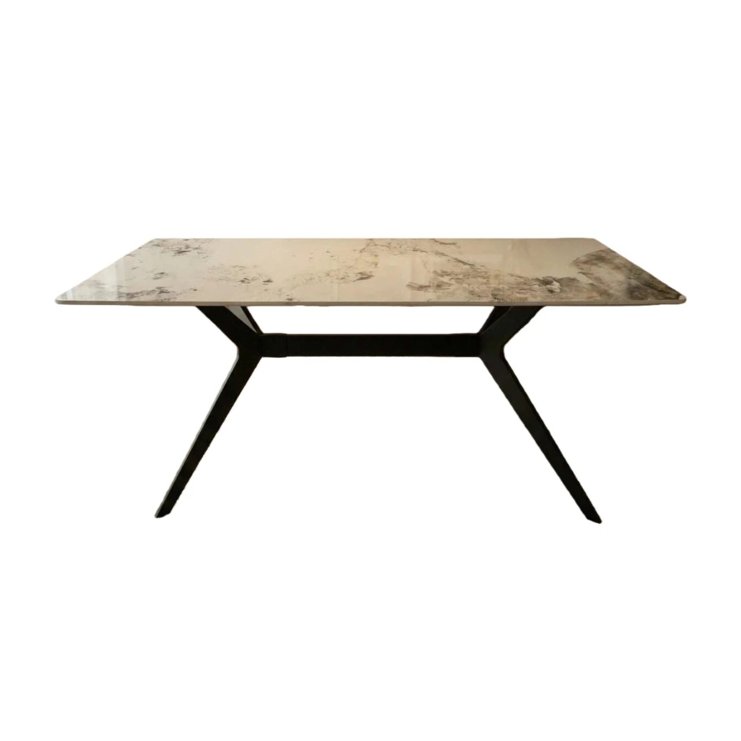 Darcie Marble Top Rectangular Dining Table - Image 2