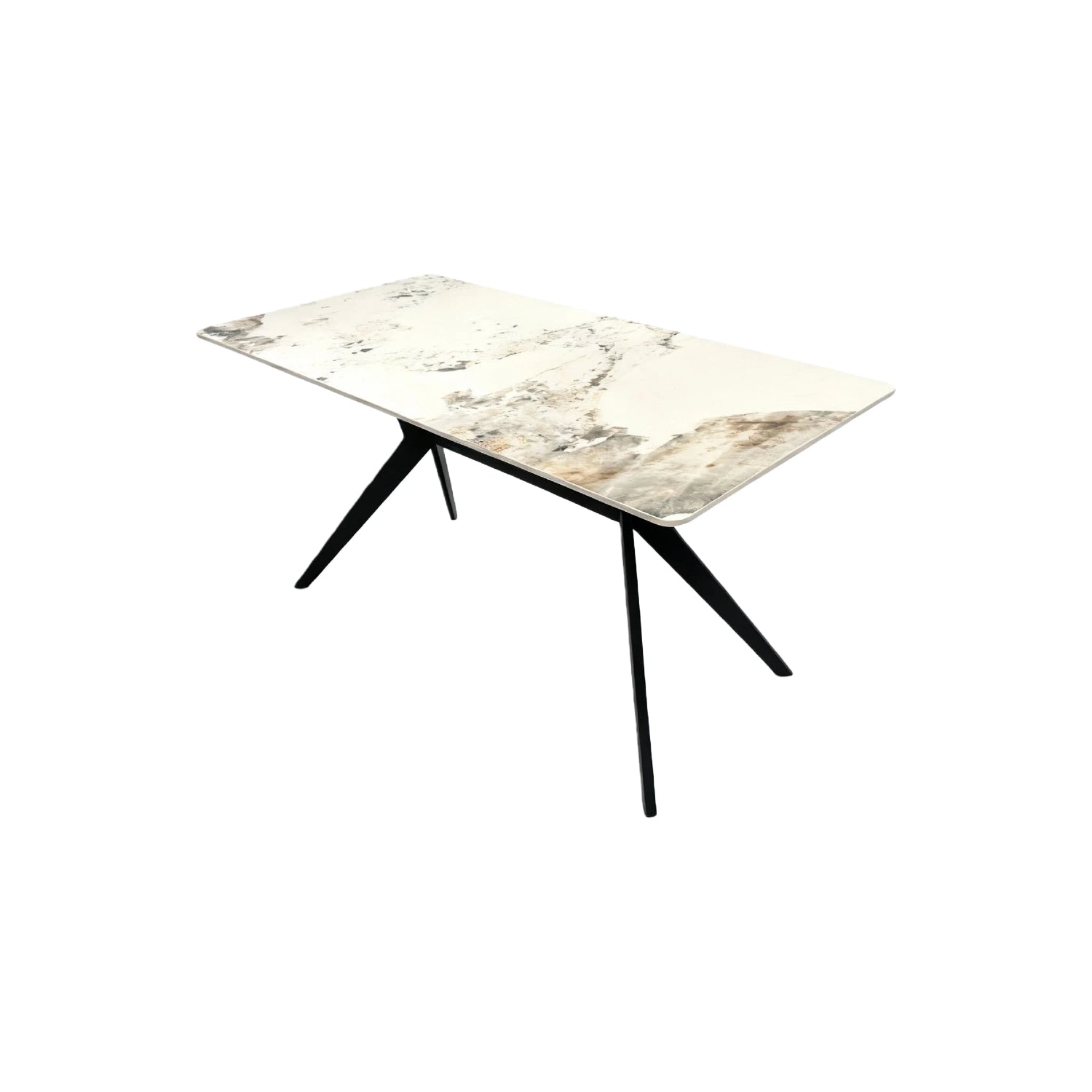 Darcie Marble Top Rectangular Dining Table - Image 3