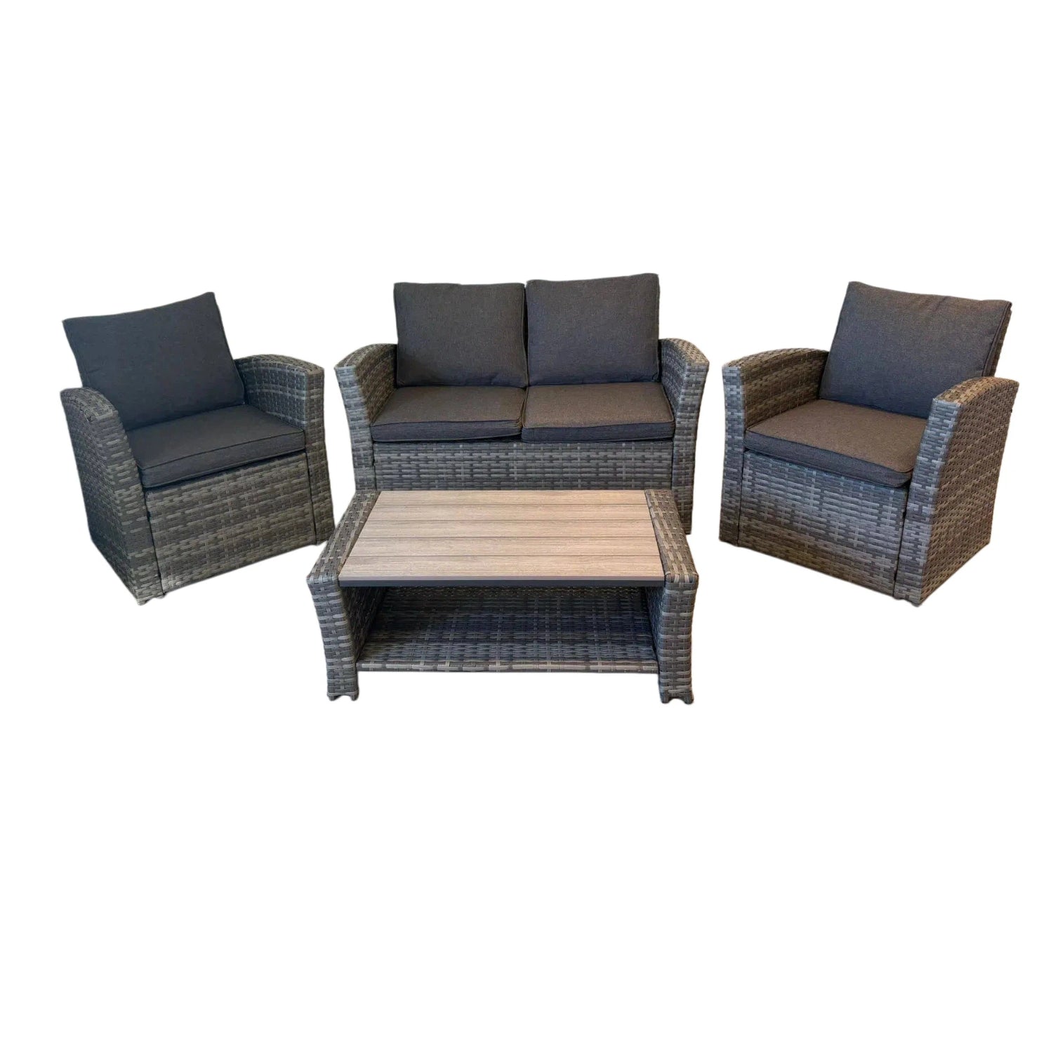 The Seth 4 Seat Rattan Sofa Lounge Set - Image 2