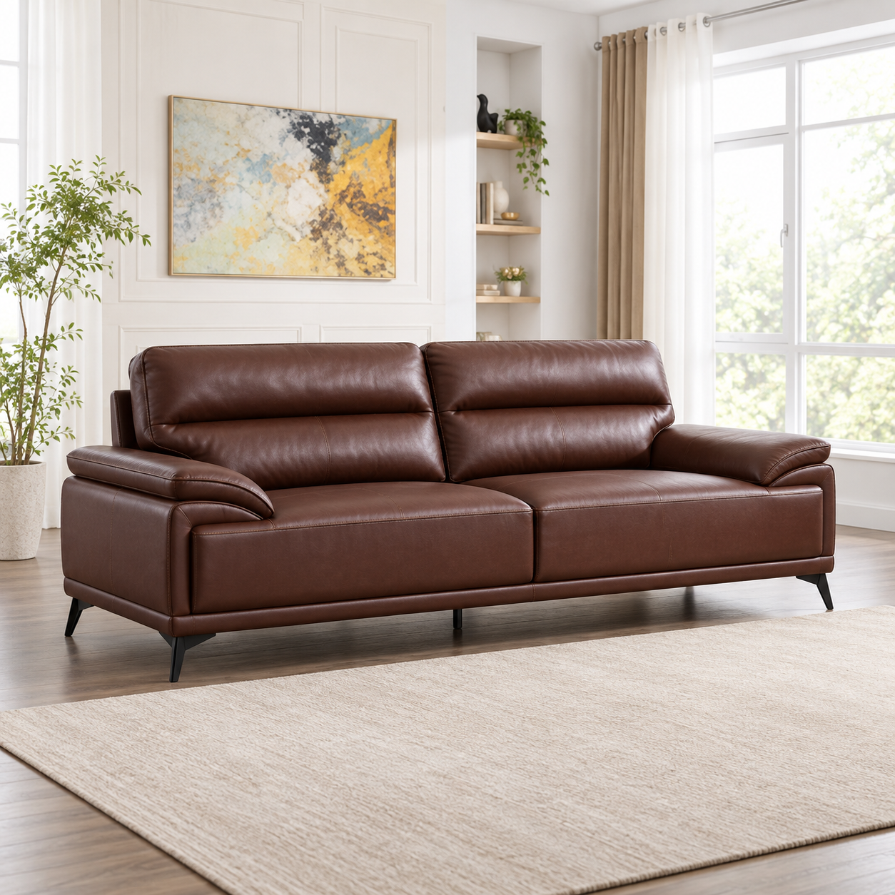 Arlo Leather Air Sofa Collection - 3+1 - Image 5