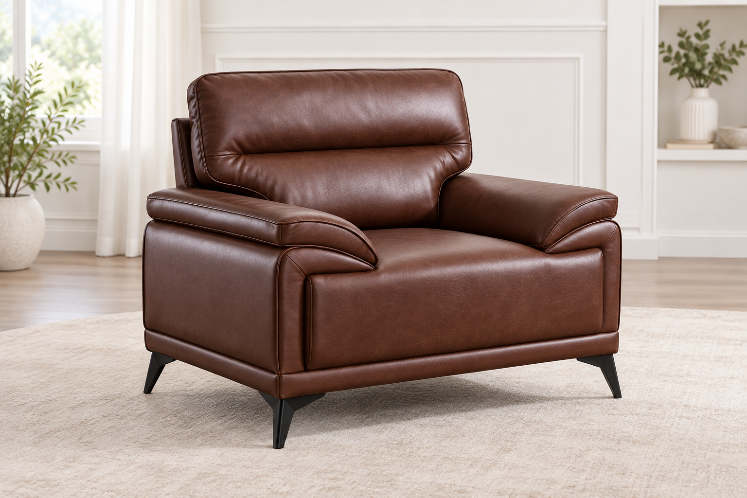 Arlo Leather Air Sofa Collection - 1 seater