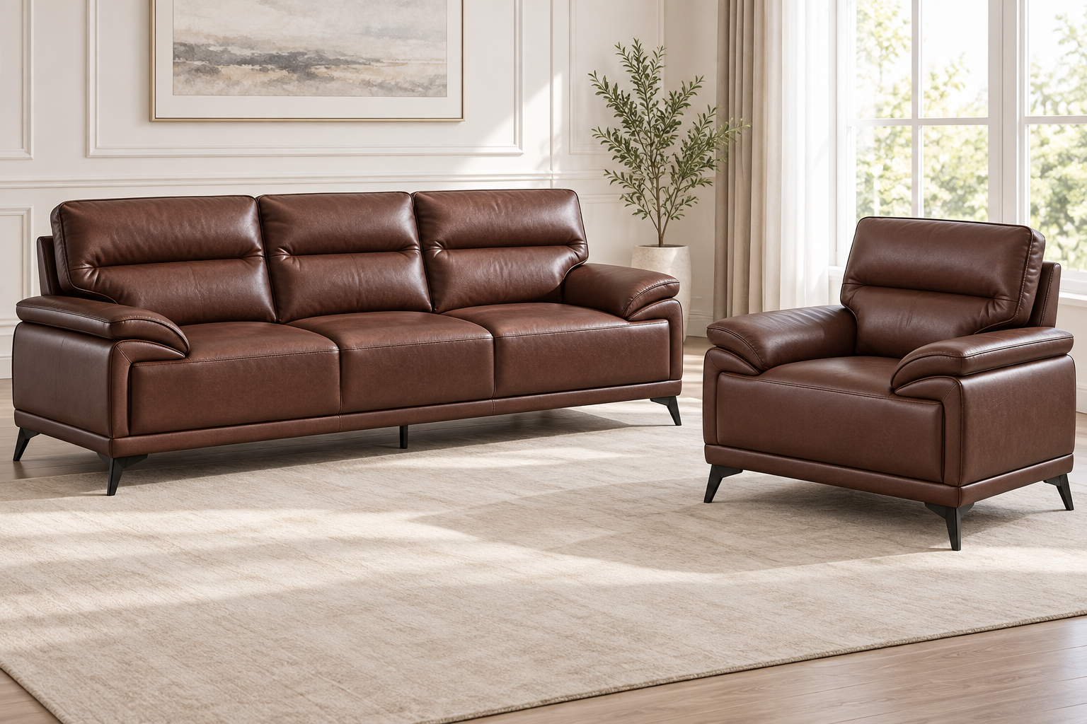 Arlo Leather Air Sofa Collection - Image 4