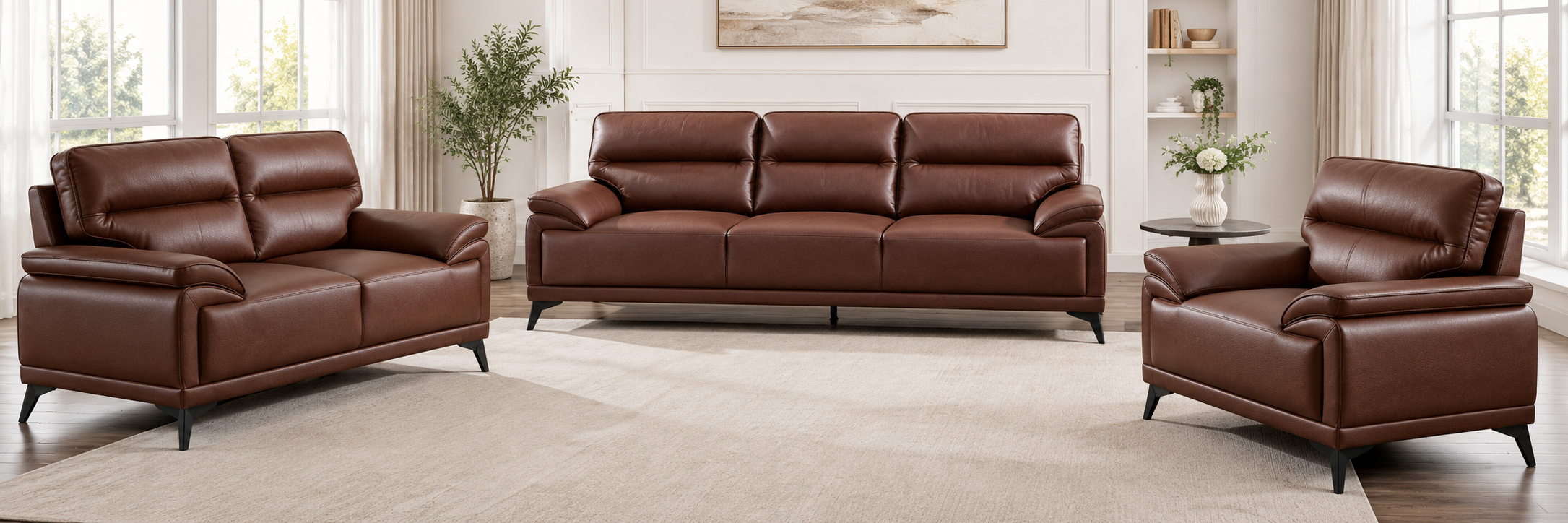 Arlo Leather Air Sofa Collection - Image 3