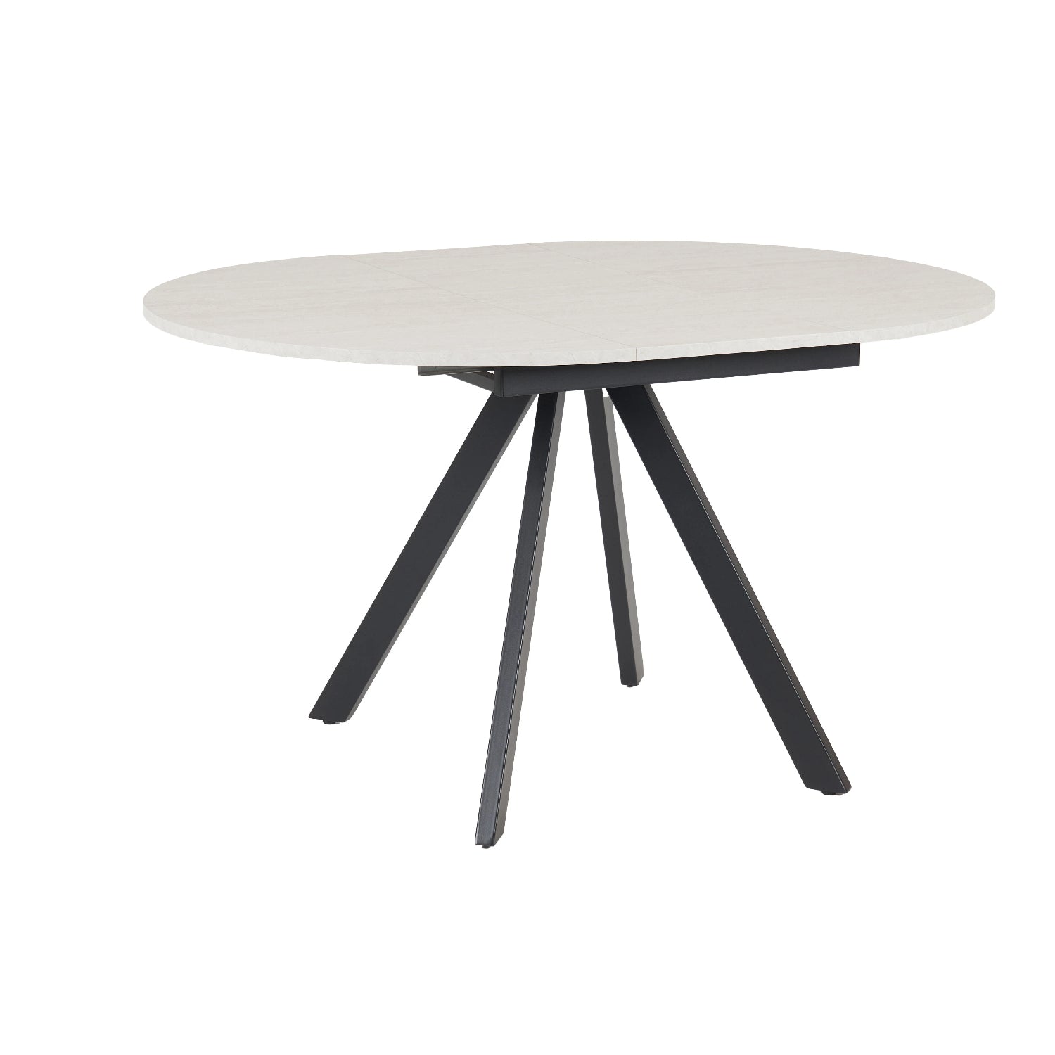 Harley Extendable Dining Table with 4 Charlotte Velvet Chairs - Blue - Image 3