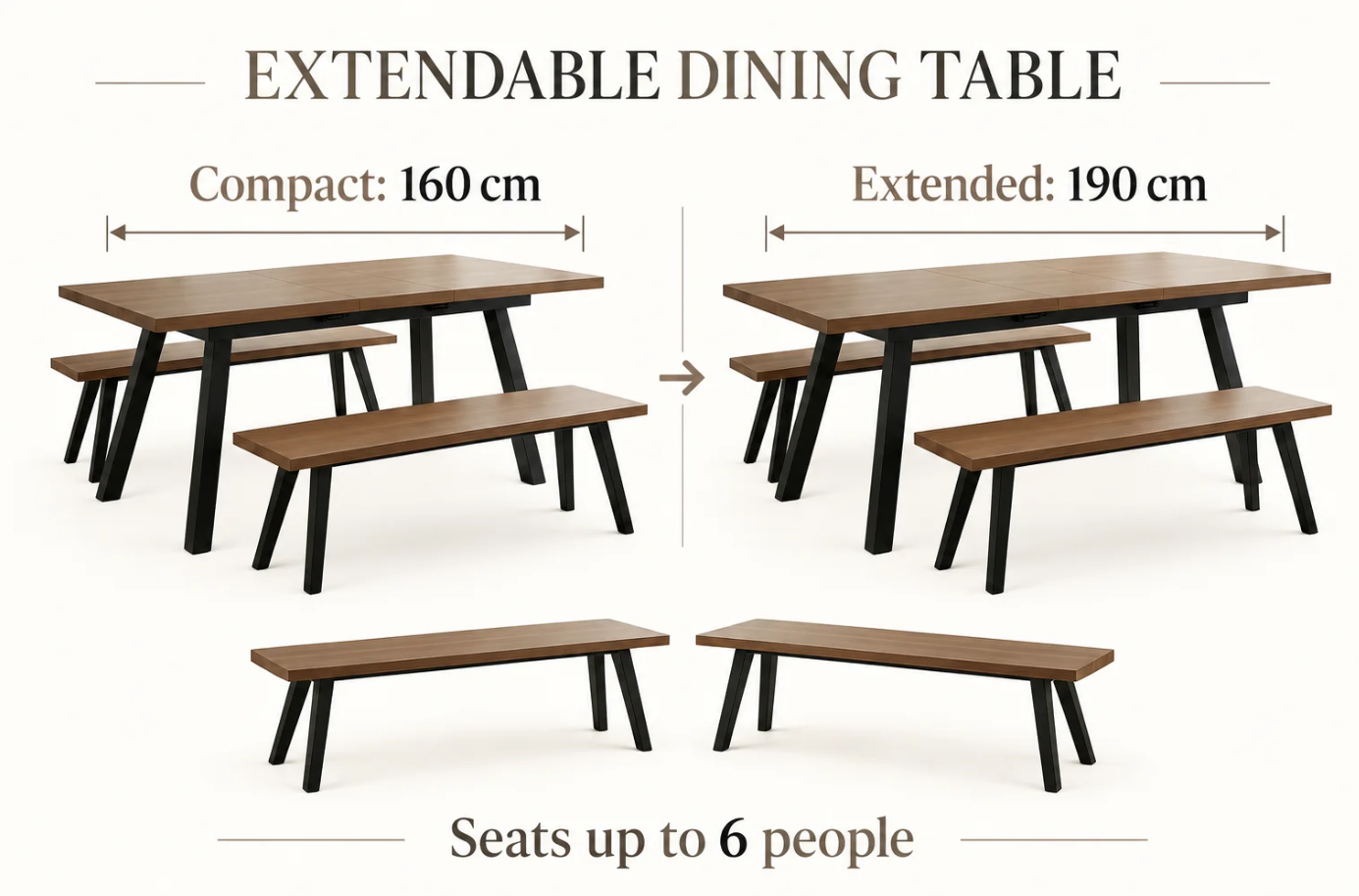 The Blake-Daniel Extendable Dining Set - Image 4