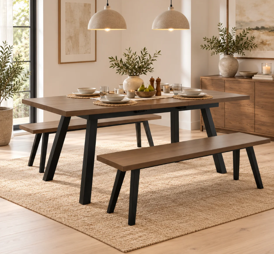 The Blake-Daniel Extendable Dining Set