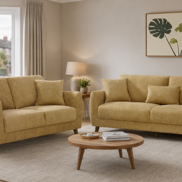 The Ivy Sofa (gold/yellow) Collection