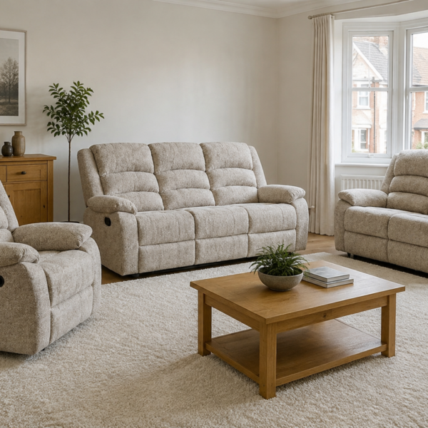 The Miles-Moore 3 + 2 + 1 Recliner Sofa Set