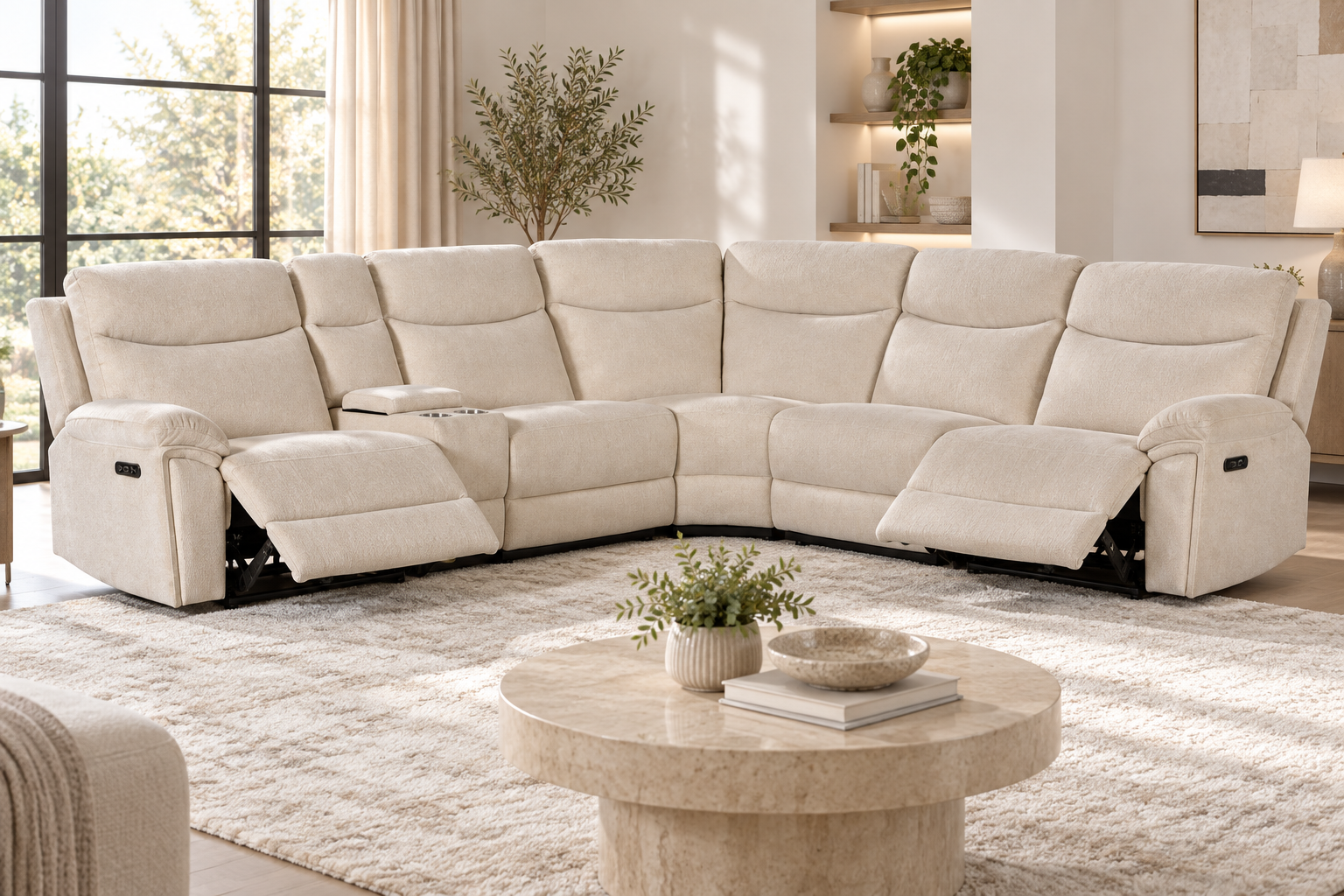Monty Reclining Corner Sofa - Image 4