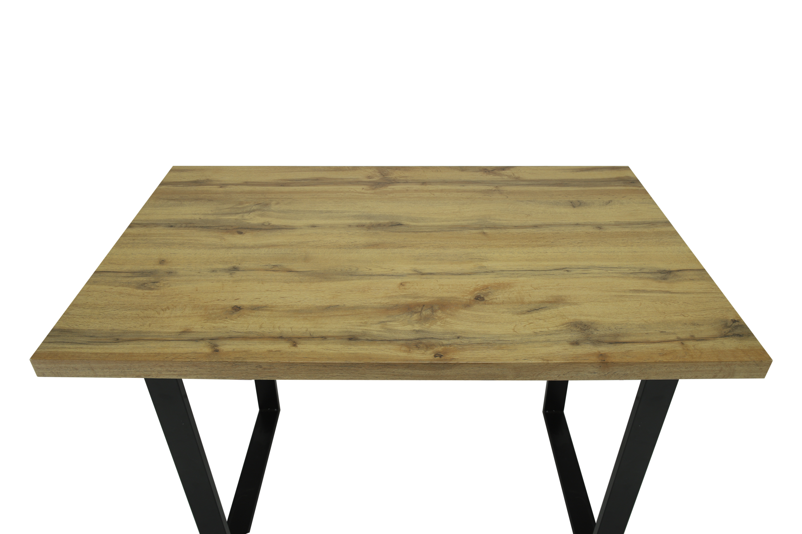 Margot Oak Dining Table with Industrial Black Legs - Image 2